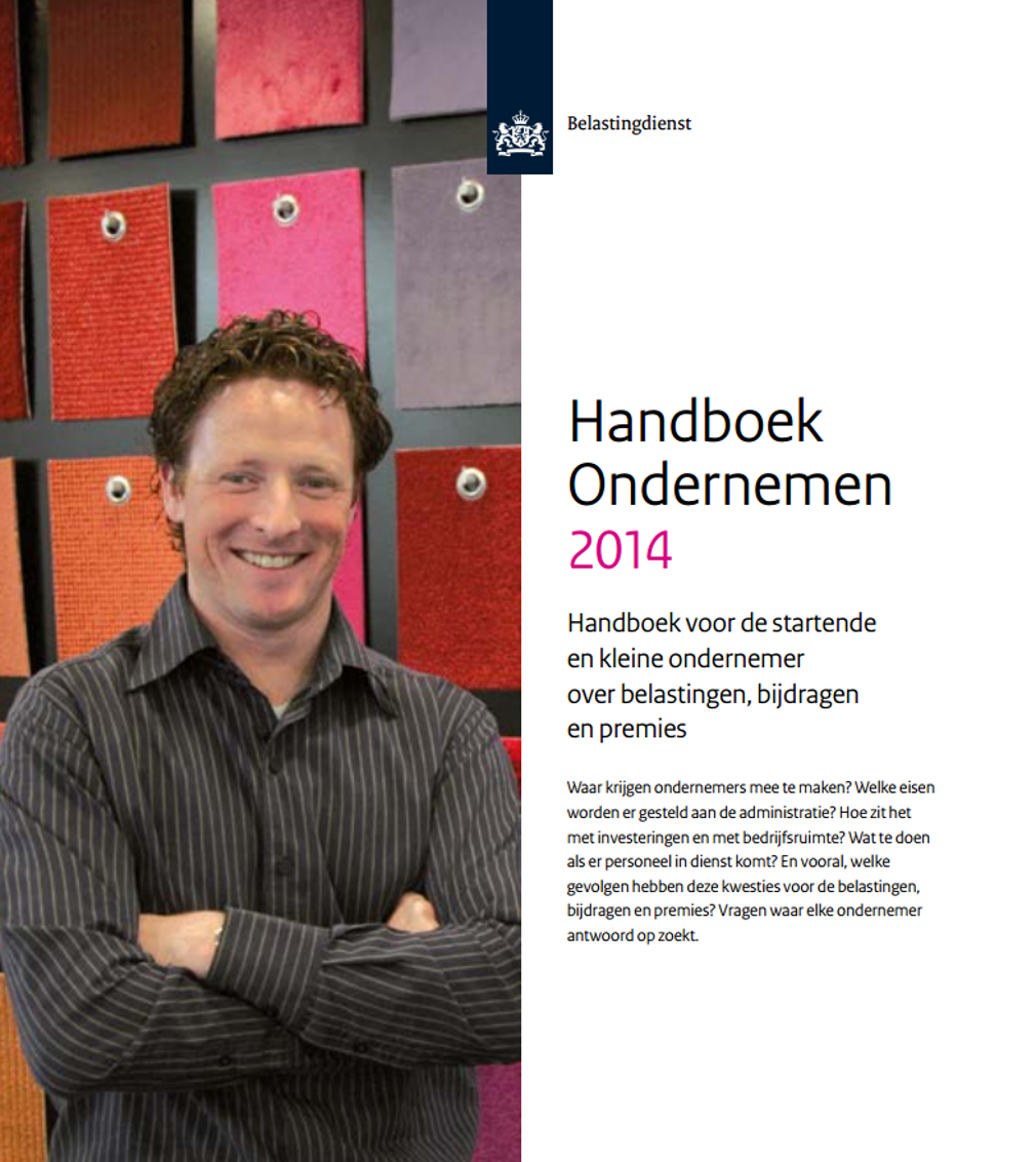 Belastingdienst brengt handboek ondernemen 2014 uit