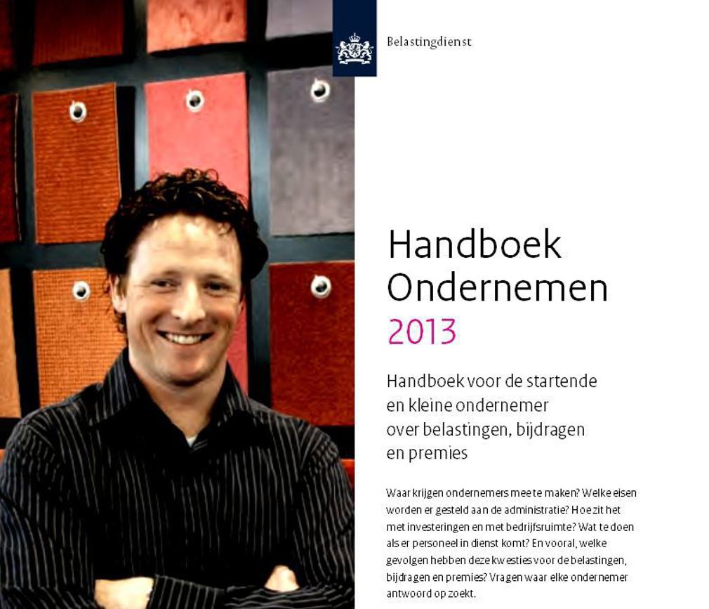 Belastingdienst brengt Handboek Ondernemen 2013 uit