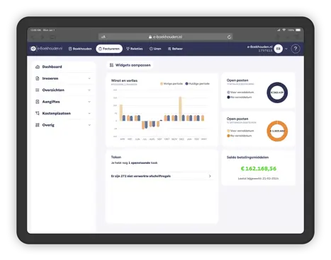 Dashboard E Boekhouden